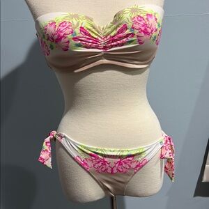 Floral Bandeau Bikini Set